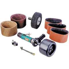 Dynabrade - 0.7 hp, 3,400 RPM Finishing Sander - 35 CFM Air Consumption, 6.21 bar Air Pressure, 1/4 NPT Inlet - Exact Industrial Supply