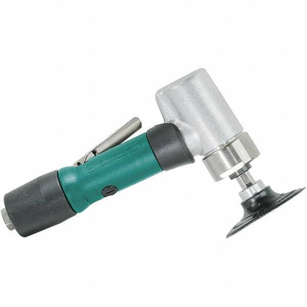 Dynabrade - 3" Max Disc, 15,000 RPM, Pneumatic Handheld Disc Sander - 32 CFM, 1/4 NPT Inlet, 0.7 hp, 90 psi - Exact Industrial Supply