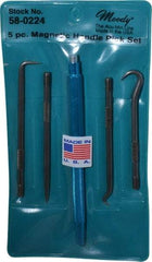 Moody Tools - 5 Piece Hook & Probe Set - Steel - Exact Industrial Supply