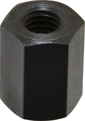 TE-CO - M8x1.25 Metric Coarse, 19mm OAL Steel Standard Coupling Nut - Black Oxide Coated, 14mm Width Across Flats - Exact Industrial Supply