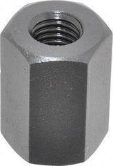 TE-CO - M12x1.75 Metric Coarse, 32mm OAL Steel Standard Coupling Nut - Black Oxide Coated, 22mm Width Across Flats - Exact Industrial Supply