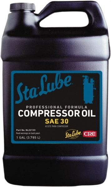 CRC - 1 Gal Bottle, ISO 100, SAE 30W, Air Compressor Oil - Exact Industrial Supply