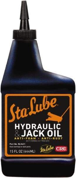 CRC - 15 oz Bottle Mineral Hydraulic Oil - 0150°F, SAE 20, ISO 46 - Exact Industrial Supply