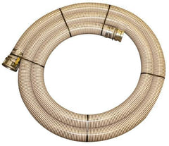 Alliance Hose & Rubber - -10 to 130°F, 3" Inside x 3.42" Outside Diam, PVC Liquid Suction & Discharge Hose - Clear, 20' Long, 28 Vacuum Rating, 55 psi Working Pressure - Exact Industrial Supply