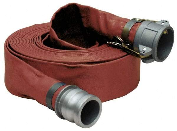 Alliance Hose & Rubber - -5 to 130°F, 1-1/2" Inside x 1-1/2" Outside Diam, PVC Liquid Suction & Discharge Hose - Brown, 50' Long, 150 psi Working Pressure - Exact Industrial Supply