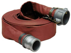 Alliance Hose & Rubber - -5 to 130°F, 6" Inside x 6" Outside Diam, PVC Liquid Suction & Discharge Hose - Brown, 100' Long, 100 psi Working Pressure - Exact Industrial Supply