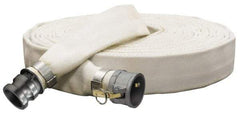 Alliance Hose & Rubber - -5 to 130°F, 2-1/2" Inside x 2-1/2" Outside Diam, Polyester Liquid Suction & Discharge Hose - White, 100' Long, 125 psi Working Pressure - Exact Industrial Supply