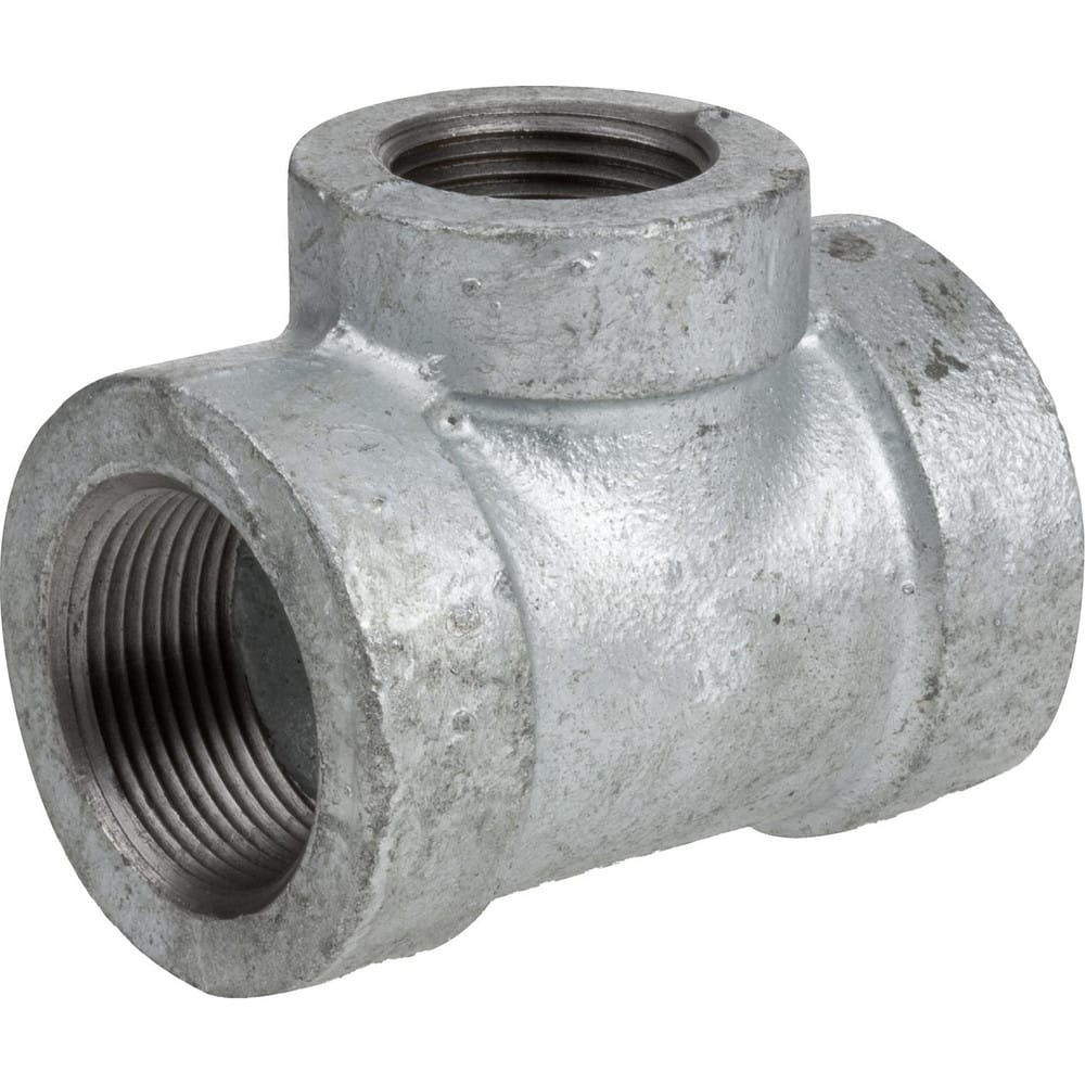 Galvanized Pipe Fittings; Material: Galvanized Malleable Iron; Fitting Shape: Tee; Thread Standard: NPT; End Connection: Threaded; Class: 300; Lead Free: Yes; Standards:  ™ASTM ™A197;  ™ASME ™B16.3;  ™ASME ™B1.20.1; ASTM ™A153