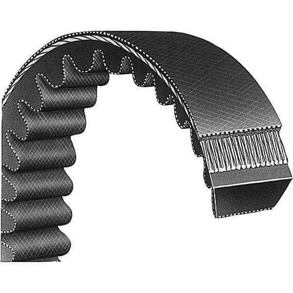 Bando - Section V, 2" Wide, 61" Outside Length, V-Belt - Neoprene Rubber, Black, Variable Speed, No. 3230HV603 - Exact Industrial Supply