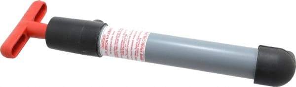 Made in USA - 1/2" Outlet, PVC Hand Operated Transfer Pump - 4 oz per Stroke, For Petroleum - Exact Industrial Supply