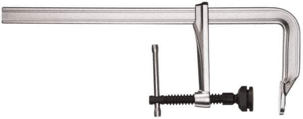 Bessey - 5-1/2" Deep Throat, 20" Max Capacity, Standard Sliding Arm Clamp - 2,800 Lb Clamping Pressure, 0.775" Spindle Diam - Exact Industrial Supply