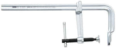Bessey - 4-3/4" Deep Throat, 18" Max Capacity, Standard Sliding Arm Clamp - 1,800 Lb Clamping Pressure, 0.7" Spindle Diam - Exact Industrial Supply