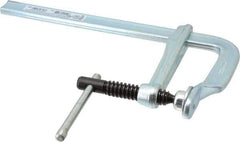 Bessey - 4" Deep Throat, 8" Max Capacity, Standard Sliding Arm Clamp - 726 Lb Clamping Pressure, 5/8" Spindle Diam - Exact Industrial Supply