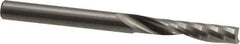 Onsrud - 1/4" Cutting Diam x 1-1/4" Length of Cut, 1 Flute, Upcut Spiral Router Bit - Uncoated, Right Hand Cut, Solid Carbide, 3" OAL x 1/4" Shank Diam, Single Edge, 21° Helix Angle - Exact Industrial Supply