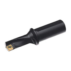 Allied Machine and Engineering - 0.71" Max Drill Depth, 2.25xD, 10mm Diam, Indexable Insert Drill - 1 Insert, 3/8" Shank Diam, Straight Shank - Exact Industrial Supply