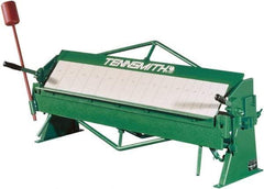 Tennsmith - 48-1/4 Inch Bending Length, Bench Machine Box and Pan Brake - 61 Inch Wide, 22 Inch Deep, 31 Inch High - Exact Industrial Supply