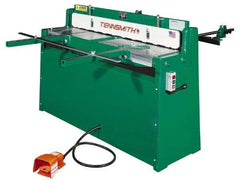 Tennsmith - 52-1/4 Inch Long Blade, Hydraulic Power Floor Shear - 61 Inch Wide x 25 Inch Deep x 42 Inch High, 0.0394 Inch Stainless Steel Capacity, 0.0630 Inch Mild Steel Capacity, 30 Inch Back Gauge Range - Exact Industrial Supply