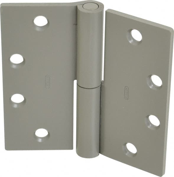 Stanley - 4-1/2" Long x 4-1/2" Wide Steel Full Mortise Commercial Hinge - Exact Industrial Supply