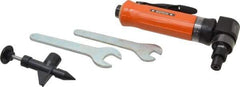 Dotco - 1/4" Collet, Angle Handle, Air Angle Die Grinder - 12,000 RPM, Rear Exhaust, 23 CFM, 0.4 hp, 90 psi, 1/4" Inlet - Exact Industrial Supply