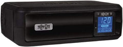 Tripp-Lite - 15 Amp, 900 VA, Tower Mount Line Interactive Backup Uninterruptible Power Supply - Backup 3 min with Full Load & 10 min with Half Load, 120 VAC Input & Output, 475 Watt Output, 1 Phases, 6 Outlets - Exact Industrial Supply