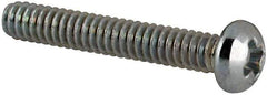 Value Collection - #3-48 UNC, 5/8" Length Under Head Phillips Drive Machine Screw - Round Head, Grade J82 Steel, Zinc-Plated Finish, Without Washer - Exact Industrial Supply