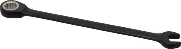 Proto - 8mm 12 Point Combination Wrench - 15° Head Angle, 5-1/2" OAL, Steel, Black Chrome Finish - Exact Industrial Supply