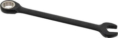 Proto - 15mm 12 Point Combination Wrench - 15° Head Angle, 7-7/8" OAL, Steel, Black Chrome Finish - Exact Industrial Supply