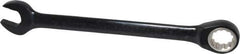 Proto - 18mm 12 Point Combination Wrench - 15° Head Angle, 9-5/16" OAL, Steel, Black Chrome Finish - Exact Industrial Supply