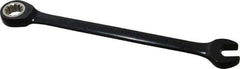 Proto - 3/8" 12 Point Combination Wrench - 15° Head Angle, 6-1/4" OAL, Steel, Black Chrome Finish - Exact Industrial Supply