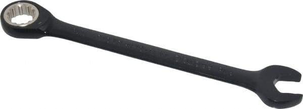 Proto - 9/16" 12 Point Combination Wrench - 15° Head Angle, 7-1/2" OAL, Steel, Black Chrome Finish - Exact Industrial Supply