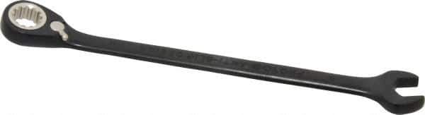 Proto - 8mm 12 Point Combination Wrench - 15° Head Angle, 5-1/2" OAL, Steel, Black Chrome Finish - Exact Industrial Supply