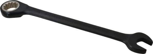 Proto - 16mm 12 Point Combination Wrench - 15° Head Angle, 8-3/16" OAL, Steel, Black Chrome Finish - Exact Industrial Supply