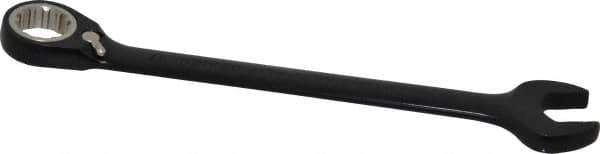 Proto - 17mm 12 Point Combination Wrench - 15° Head Angle, 8-7/8" OAL, Steel, Black Chrome Finish - Exact Industrial Supply