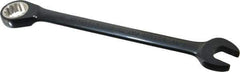 Proto - 19mm 12 Point Combination Wrench - 15° Head Angle, 9-3/4" OAL, Steel, Black Chrome Finish - Exact Industrial Supply
