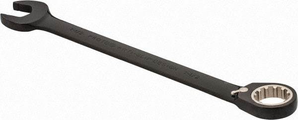 Proto - 1-1/2" 12 Point Combination Wrench - 15° Head Angle, 19-5/16" OAL, Steel, Black Chrome Finish - Exact Industrial Supply