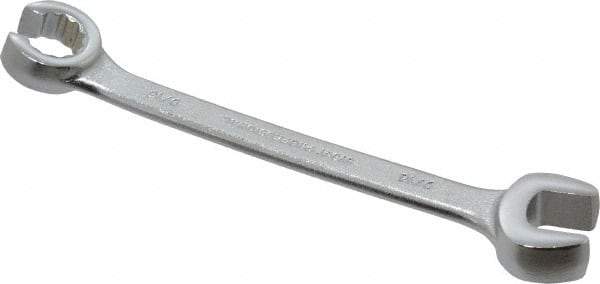 Proto - 9/16 x 9/16", Satin Finish, Combination Flare Nut Wrench - 12 Points, 6-15/16" OAL, Steel, Double End Head - Exact Industrial Supply