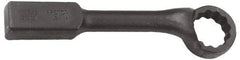 Proto - 4-1/8" 12 Point Striking Box Wrench - Single End, 6-1/4" Head Diam x 2-3/8" Head Thickness, 18" OAL, Steel, Black Finish, 60° Offset - Exact Industrial Supply