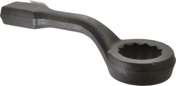 Proto - 3-1/2" 12 Point Striking Box Wrench - Single End, 6-1/4" Head Diam x 2-3/8" Head Thickness, 18" OAL, Steel, Black Finish, 60° Offset - Exact Industrial Supply