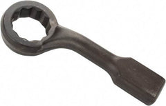 Proto - 3-3/4" 12 Point Striking Box Wrench - Single End, 6-1/4" Head Diam x 2-3/8" Head Thickness, 18" OAL, Steel, Black Finish, 60° Offset - Exact Industrial Supply
