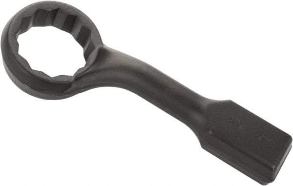 Proto - 4-1/4" 12 Point Striking Box Wrench - Single End, 6-1/4" Head Diam x 2-3/8" Head Thickness, 18" OAL, Steel, Black Finish, 60° Offset - Exact Industrial Supply