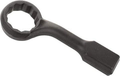 Proto - 4-1/4" 12 Point Striking Box Wrench - Single End, 6-1/4" Head Diam x 2-3/8" Head Thickness, 18" OAL, Steel, Black Finish, 60° Offset - Exact Industrial Supply