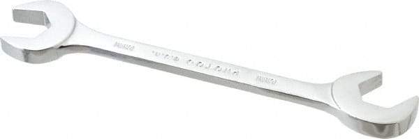 Proto - 18mm Standard Open End Wrench - 6-47/64" OAL, Double End, Chrome Finish, 15° & 60° Head Angle - Exact Industrial Supply