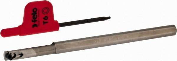 Iscar - Internal Thread, Right Hand Cut, 1/4" Shank Width x 1/4" Shank Height Indexable Threading Toolholder - 4" OAL, Various Insert Compatibility, SI Toolholder, Series IscarThread - Exact Industrial Supply