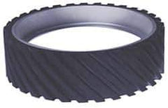 Made in USA - 8" Diam x 2" Wide Contact Wheel - Quick Change, Soft - Exact Industrial Supply