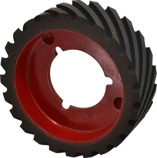 Made in USA - 6" Diam x 2" Wide Contact Wheel - Quick Change, Hard - Exact Industrial Supply