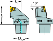 C6-266LFG-45065-27 CoroThread® 266 Coromant Capto® Toolholder - Exact Industrial Supply