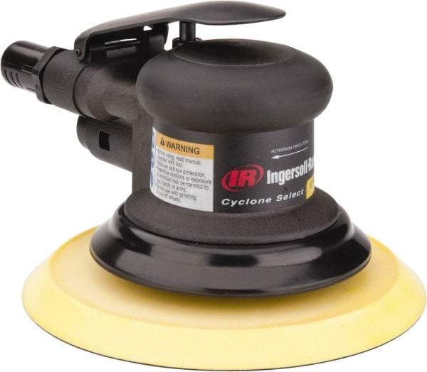 Ingersoll-Rand - 12,000 OPM, 15.8 CFM Air Consumption, Palm Air Orbital Sander - Round Pad, 1/4 NPT Inlet - Exact Industrial Supply