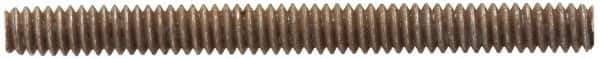 Value Collection - #10-24 6" OAL Fully Threaded Stud - Stainless Steel, Plain Finish - Exact Industrial Supply