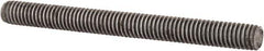 Value Collection - 3/8-16 4" OAL Fully Threaded Stud - Carbon Steel, Plain Finish - Exact Industrial Supply