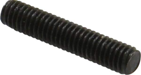 Value Collection - M6x1.0 30mm OAL Fully Threaded Stud - Carbon Steel, Plain Finish, Metric - Exact Industrial Supply